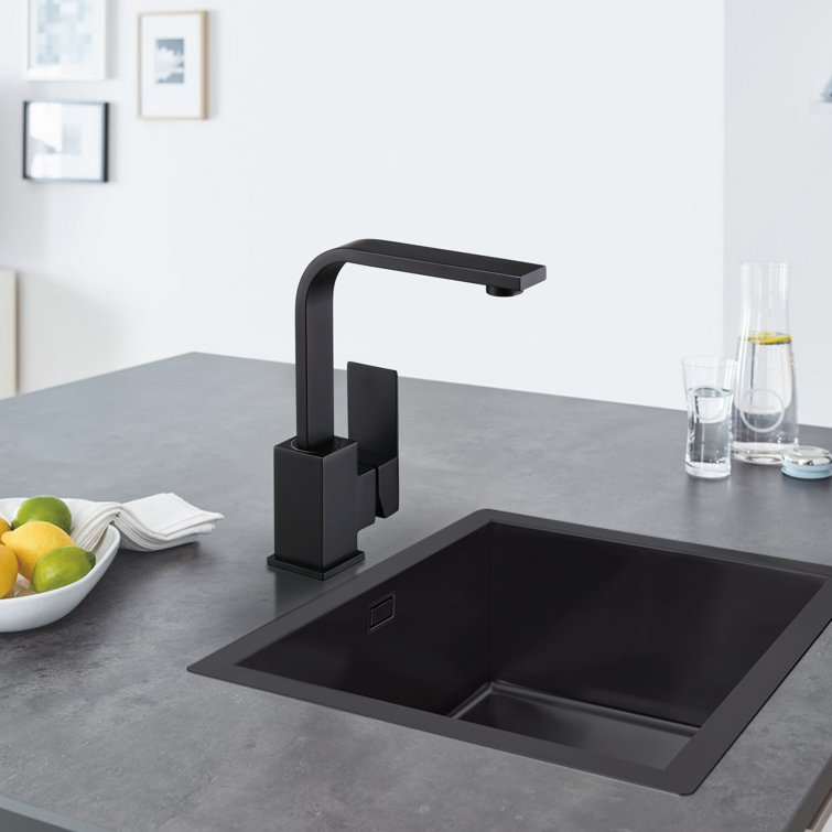 Wowow Single Hole Bar Faucet Black Prep Sink Faucet Single Handle Mini Bar Faucet With Water